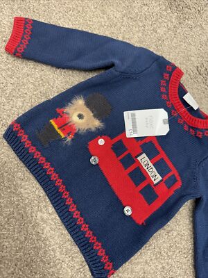 Next Strickpullover London Bear Beefeater Baby Jungen 6-9 Monate
