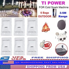 6Bags Cold Spark Machine Ti Powder 200g Bag 3-5M Range Stage EffectOutdoor 1.2kg