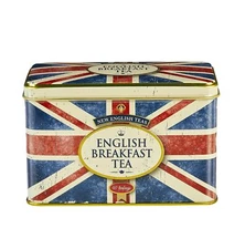 Union Jack Tea Tin with 40 English Breakfast Teabags British Souvenir