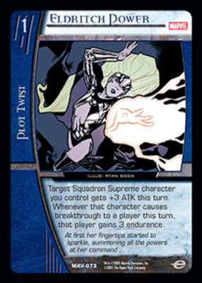 VS System: Eldritch Power [Played] Marvel The Avengers TCG CCG Classic Marvel DC
