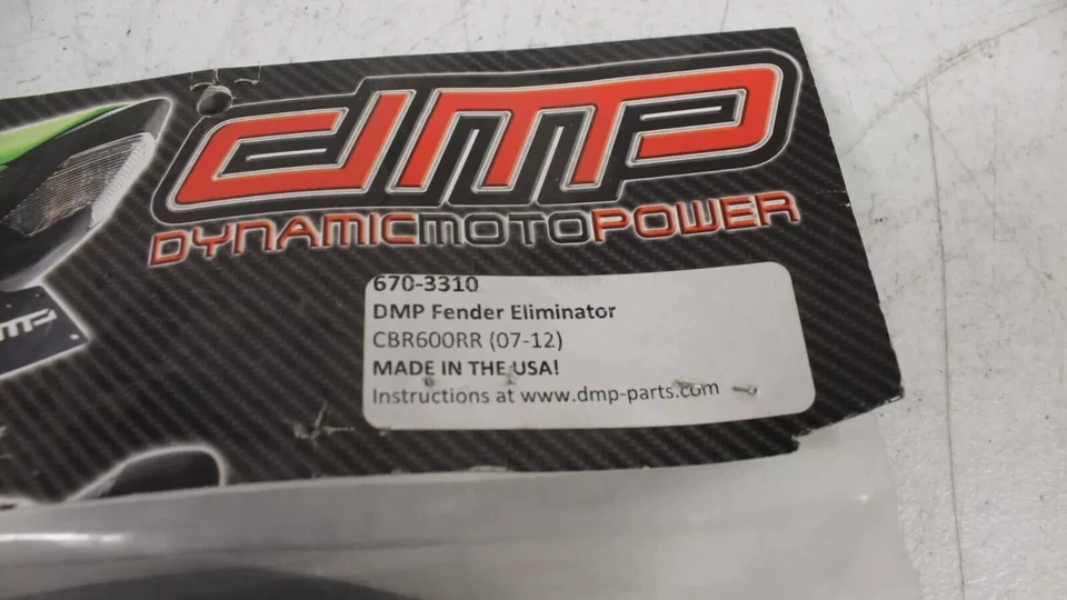 DMP HONDA CBR600RR AÑOS 2007-2012 ELIMINADOR GUARDABARROS P/N 670-3310 Foto 3 de 4