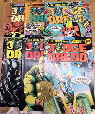 Judge Dredd # 13 bis 18 Eagle Comics 2000AD 1986