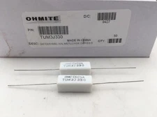 (25 pcs) TUM3J330 Ohmite, 3 Watt 330 Ohm 5%, Cement Filled, Ceramic Resistor