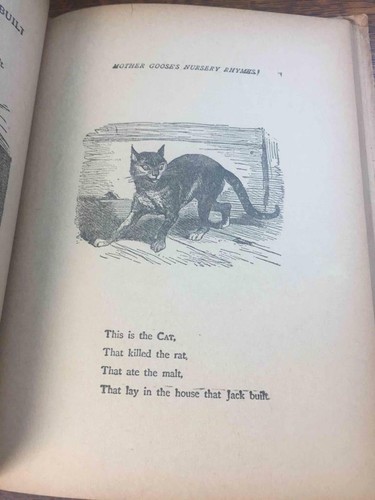 Antique Early 1900s Book JOLLY JINGLES FROM MOTHER GOOSE Profusely Illustrated - Picture 10 of 12