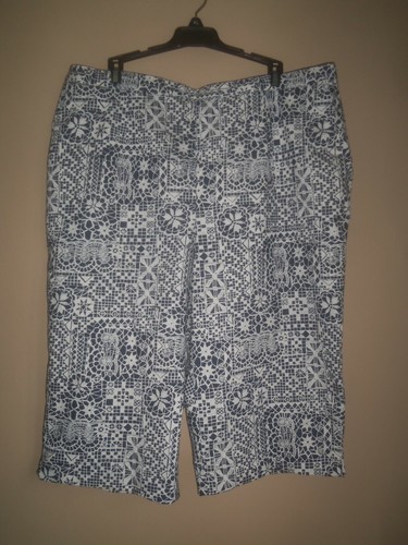 ALFRED DUNNER BLUE WHITE PULL ON 