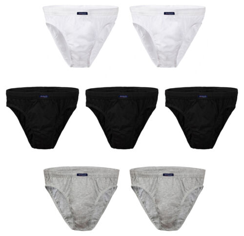 Pack économique de 7 slips BRUBAKER pour hommes sous-vêtements coton noir blanc gris M-XXL - Photo 1 sur 62