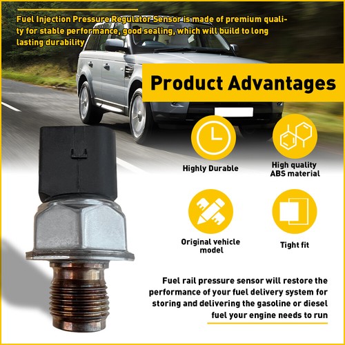 FUEL RAIL PRESSURE SENSOR For LAND ROVER Discovery ,Range Rover Sport 2.7 3.6 TD - Picture 5 of 8
