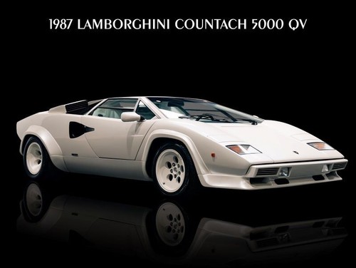 1987 Lamborghini Countach 5000 QV NEW Metal Sign: 12 x 16" Ships Free - 第 1/1 張圖片
