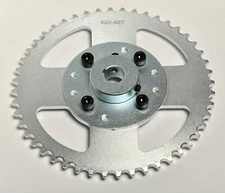 G1 Sprocket #40/41/420 Chain 48T 8 Holes Hub 1" f GoKart Minibike ebike DIY