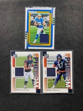 2025 Panini Donruss Threads Justin Herbert Blue Jersey #DTH-JHT Chargers Lots*3