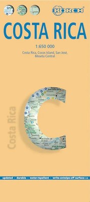 Costa Rica 1 : 650 000 | (Land-)Karte | Deutsch (2018) | Borch Maps | 2 S.