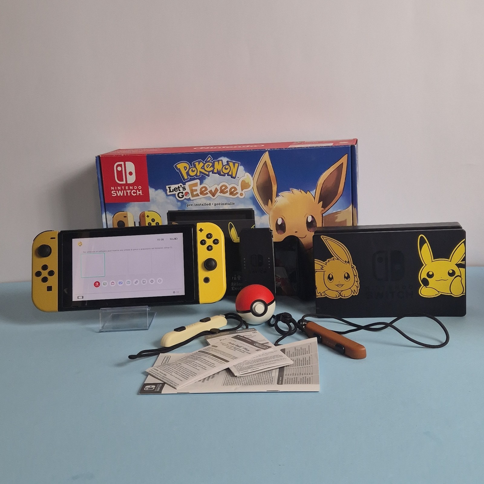 Nintendo Switch Pokémon Let’s Go Pikachu & Eevee Limited Edition Completa