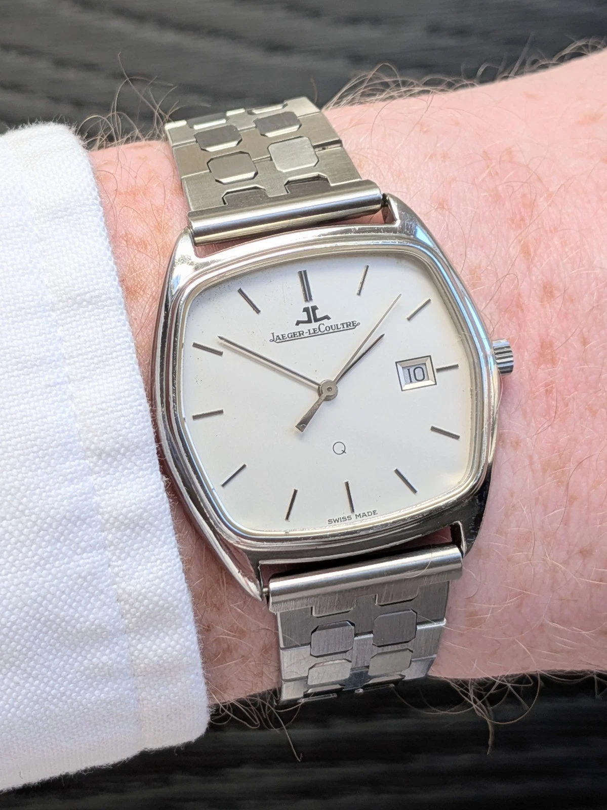 Jaeger LeCoultre — Jaeger-LeCoultre 160.016.8 Quartz Men's Watch Vintage 1980