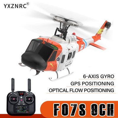 YUXIANG F07S UH-1 RC Helicopter 9CH 2.4G GPS Optical Flow Positioning 3Battery