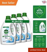 Laundry Sanitiser with Fresh Cotton Fragrance - 1.5L x 4 Pack, Effective at 15°C