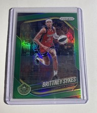 2025 Panini Prizm WNBA Green Prizm #121 Brittney Sykes Seattle Storm