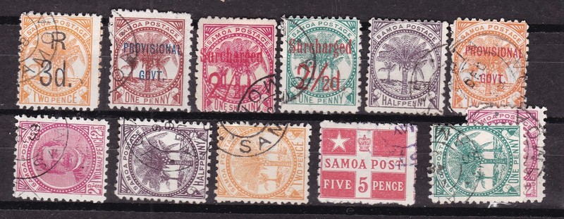 SAMOA^^^^x12  RARER used   CLASSICS   Palm TREES  cat++@xxdco1942sa43
