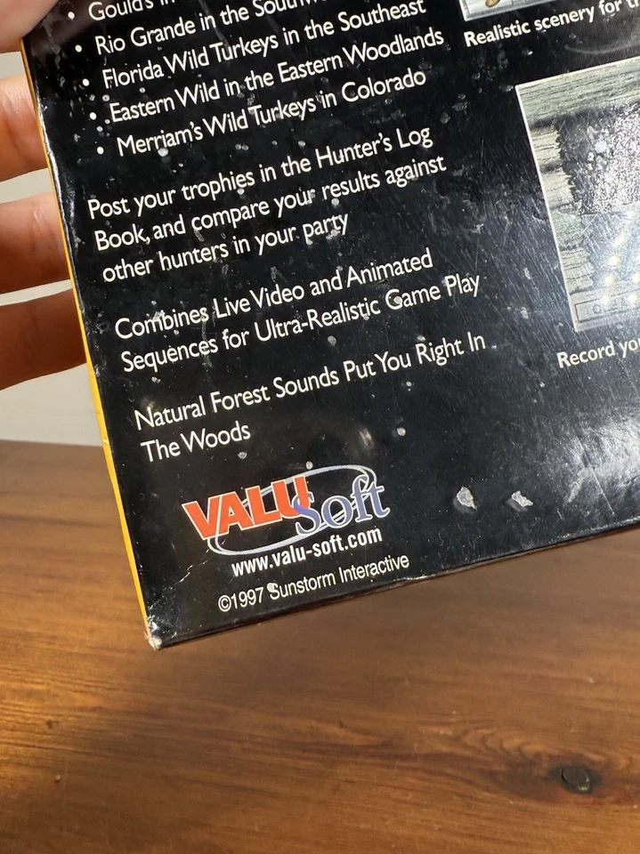 Vintage Wild Turkey Hunt Interactive Hunting Big Box PC Game - SEALED 1997 - Image 4 of 4