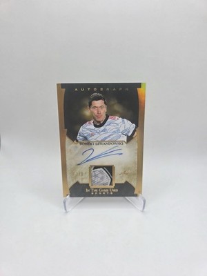 2022 Leaf Game Used Autograph Robert Lewandowski 1/1 Champions League Patch