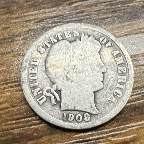 1908-D Barber Dime Good Coin Complete Your Set Actual Coin Checkout All My Dimes