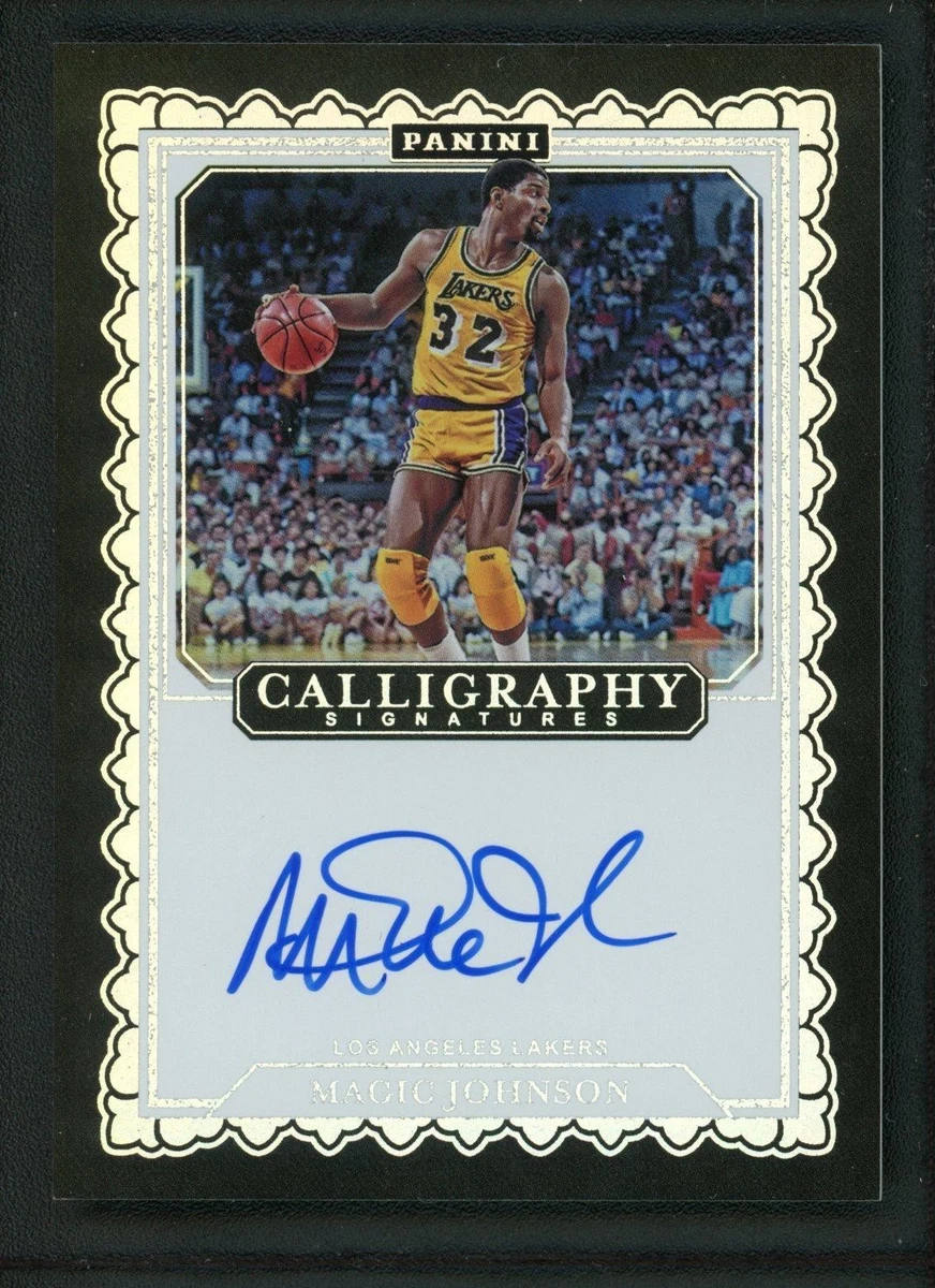 25+ Panini Magic Johnson Basketball Autographed Sports Trading