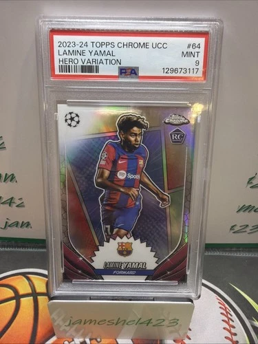 2023-24 Topps Chrome UEFA Club Competitions - Hero Variation Lamine Yamal #64...