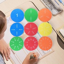 Fraction Tiles Lightweight Classroom Math Materials Educational Teaching