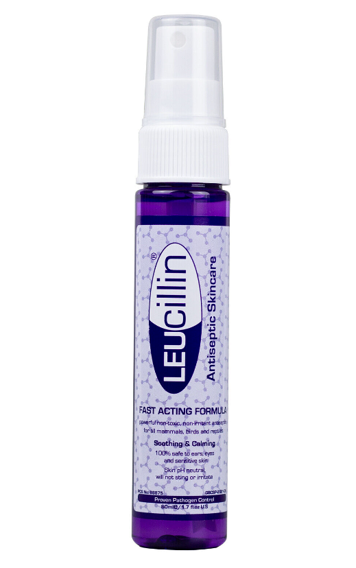 LEUCILLIN FAST-ACTING  ANTISEPTIC SPRAY FOR ANIMAL WOUNDS & INJURIES 60ML