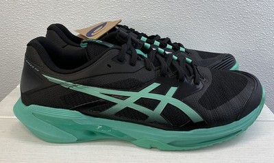 Asics Solution Speed FF 4 Men's Size 12 Mesh Black/Aurora Green Running Sneakers