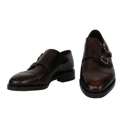 $1780 John Lobb Dark Brown Double Monk Strap Shoes - 7.5/6.5