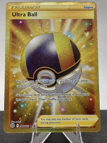 Ultra Ball 186/172 Secret Rare Brilliant Stars Pokemon Holo Near Mint