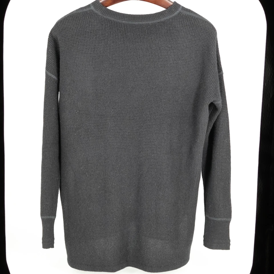 Suéter pulôver Polo Ralph Lauren preto cashmere gola redonda EUA 4/P - Imagem 2 de 4