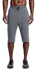 Nike Men's Dry Fit Training Fleece Grey Shorts Size Small NEW W TAG