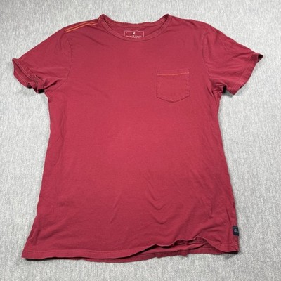 The Roark Revival T-Shirt Men XL Maroon Short Sleeve Pocket Casual Cotton Tee To