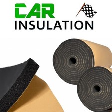 Camper Van Self Adhesive Insulation Kit (2 Rolls of 5m²) 10mm Black Foam Liner