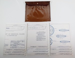 1973 Star Trek Starship General Plans Set Of 12 With Storage Folder Franz Joseph