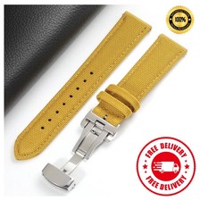 Nylon Sailcloth Watch Strap Butterfly Clasp Quick Release 18-24mm