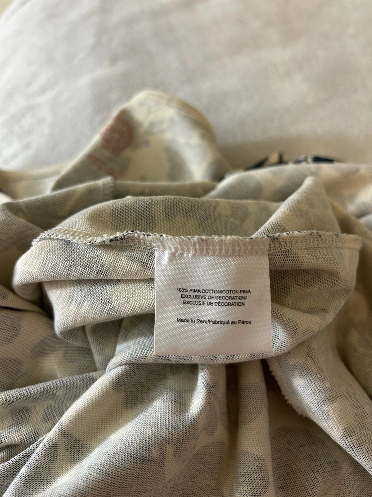 Abito T Shirt Tory Burch Piccolo Floreale Pima Cotone Leggero Lusso Oldey