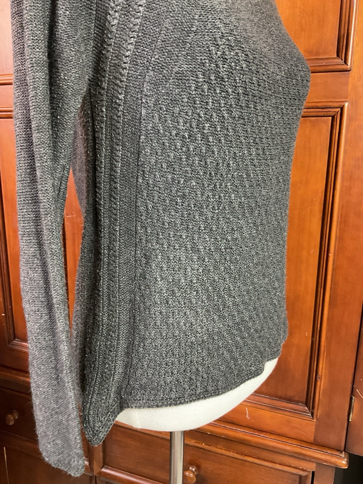 Grace Elements Women’s Solid Charcoal Gray Open K… - image 14