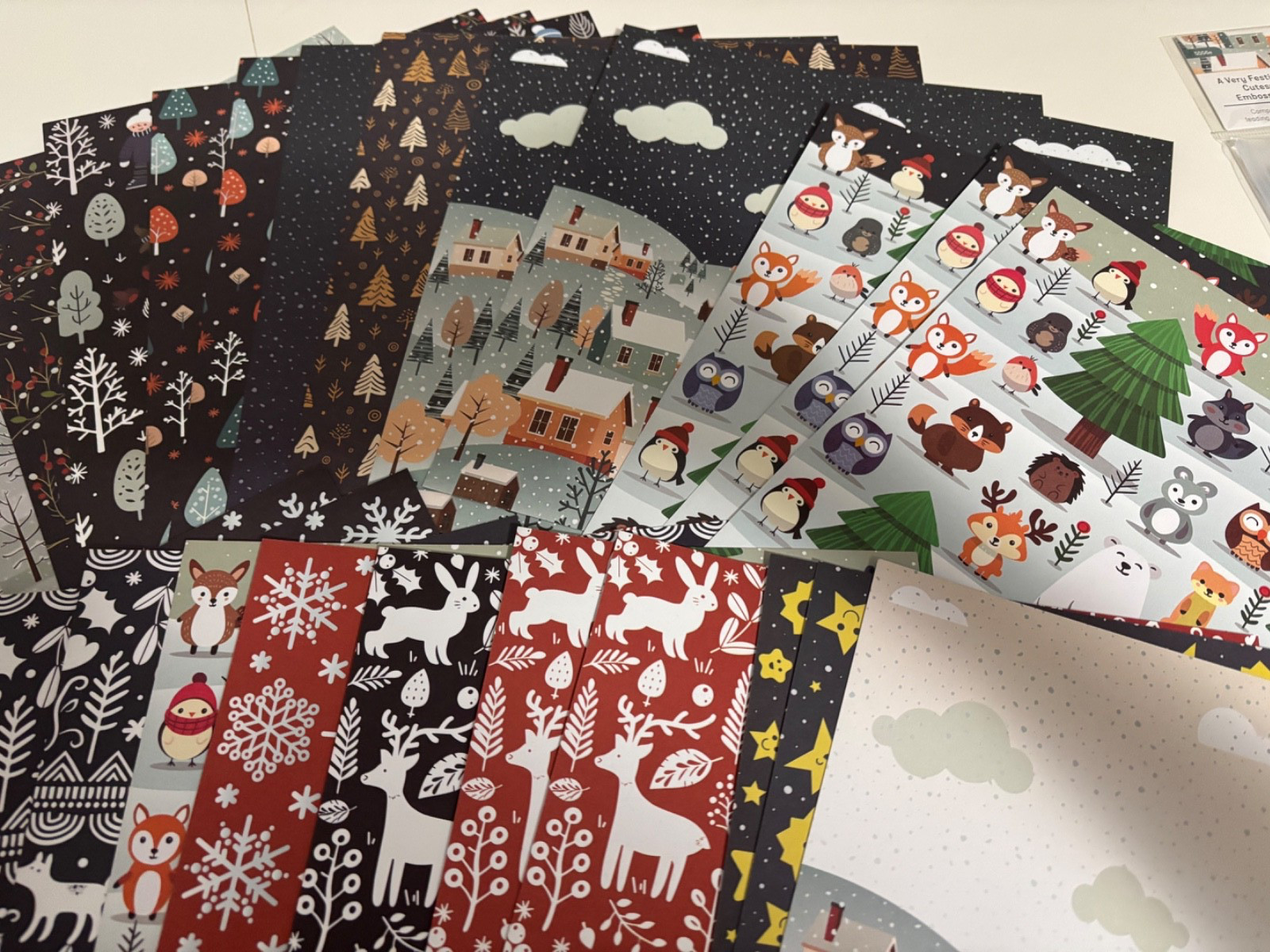 Festive Fayre Winter theme Card and Scrapbooking kit