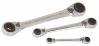 Projahn Geartech Doppelring-RatschenschlüSsel-Set 4-In-1 Umschaltbar 3-Teilig