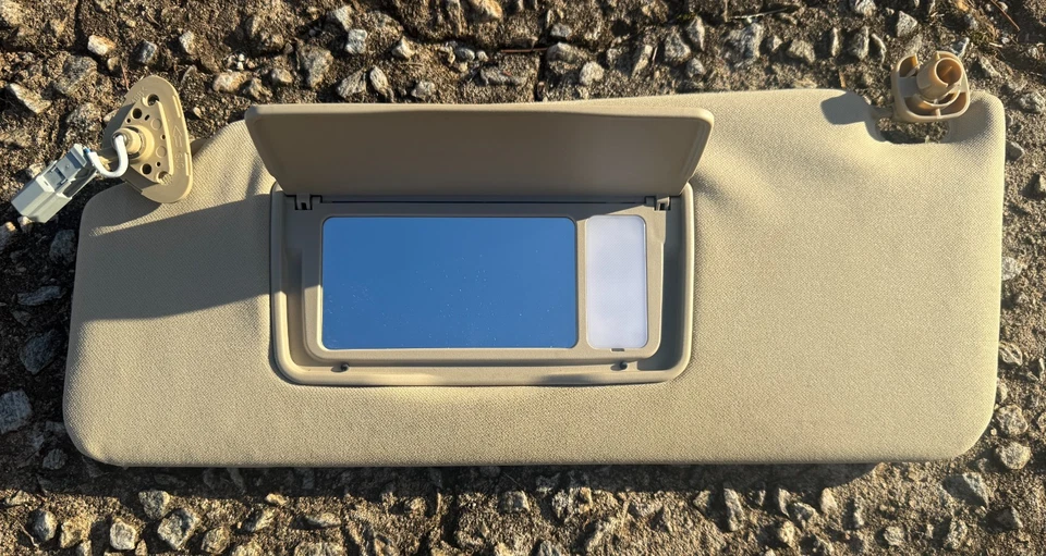 83280-STX-A01ZC Acura MDX 2007-2013 lado del conductor bronceado/beige LH parasol Foto 2 de 3