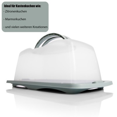 Kuchen Transportbox Rechteckig BigDean Partycontainer 2-etagig Pastell Grün - Kuchentransportbox Für Feiern Kuchentransportbox 2 Etagen