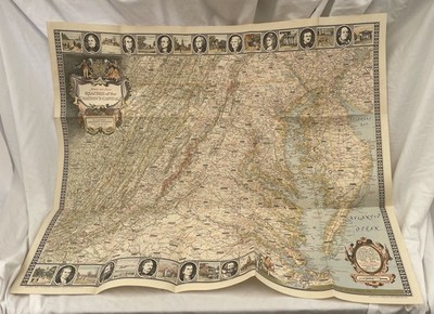 Vintage National Geographic Map Reaches Of The Nation s Capital July 1938