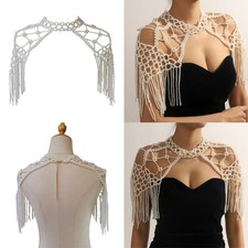 Elegant Pearl Shawl Cheongsam Fringed Shoulder Chain Evening Dress Shoulder Wrap