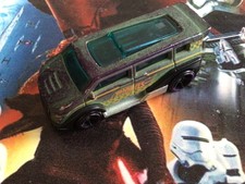 Hot Wheels Speedbox Van Car Dark Green and Purple Made in Malaysia