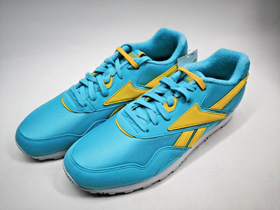 Reebok Rapide HS Sneaker Blau Gelb UK 10 Retro Running Sneaker Herren