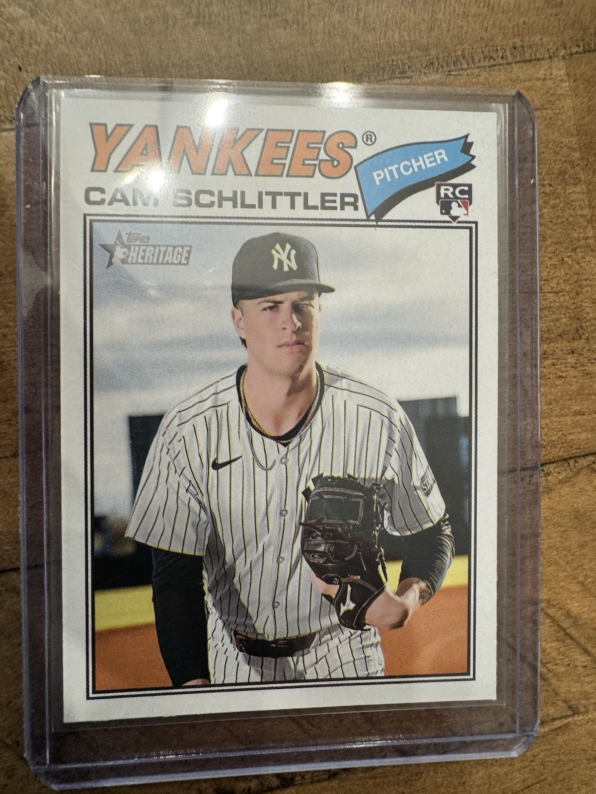 2026 Topps Heritage #222 Cam Schlittler RC Short Print