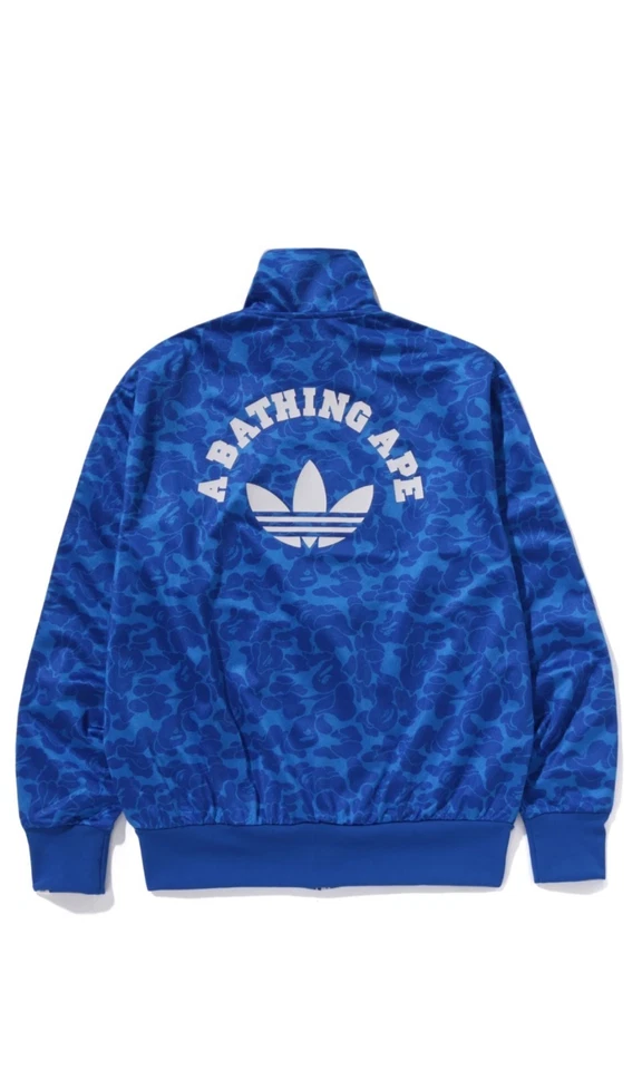 BAPE x adidas Firebird Track Top Size XXL Blue JN7118 Sold Out Online, BNWT - Image 2 of 4