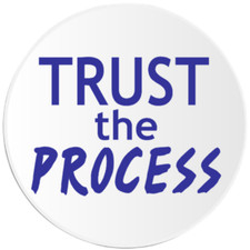 Trust The Process - 3 Pack Circle Stickers 3 Inch - Motivation Inspiration Work